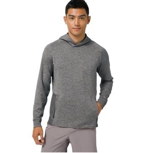 LULULEMON TEXTURED TECH HOODIE - GRAPHITE GRAY/VAPOR